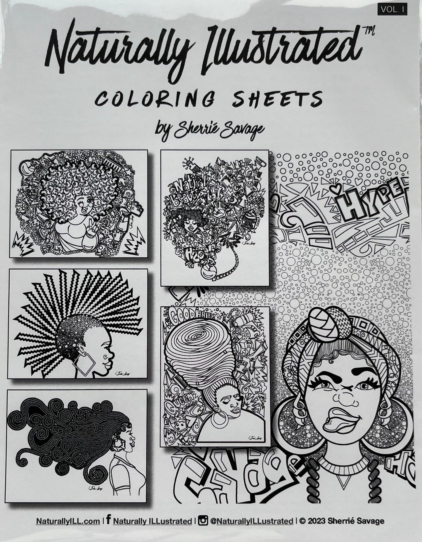 Naturally ILLustrated Coloring Pack Vol I - Digital Download