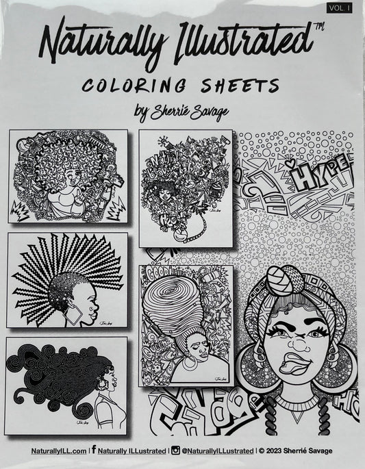 Naturally ILLustrated Coloring Pack Vol I - Digital Download