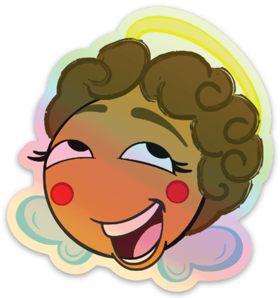 Holographic Emoji Stickers