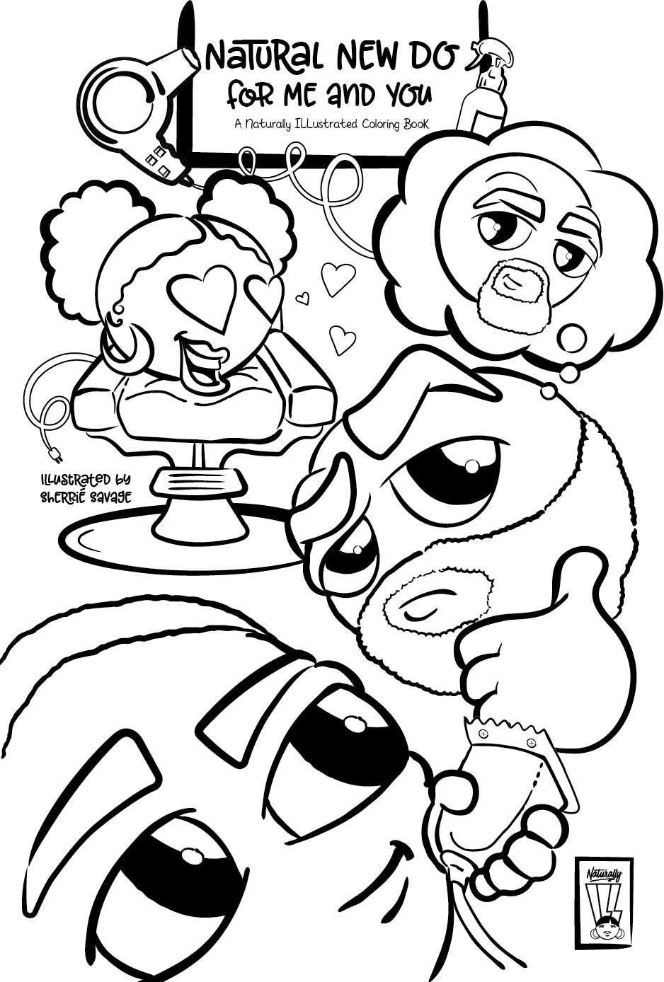 A Natural New Do for Me and You Coloring Book- Digital Download