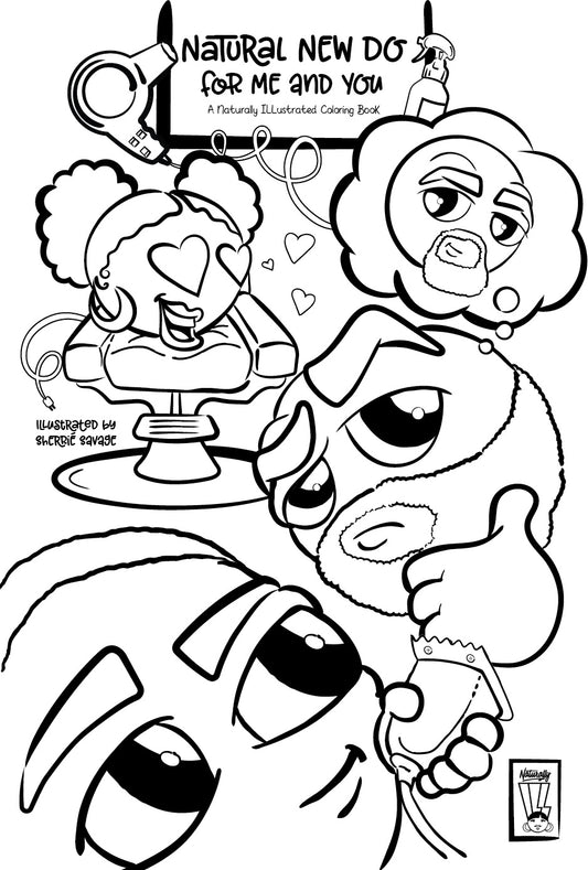 A Natural New Do for Me and You Coloring Book- Digital Download