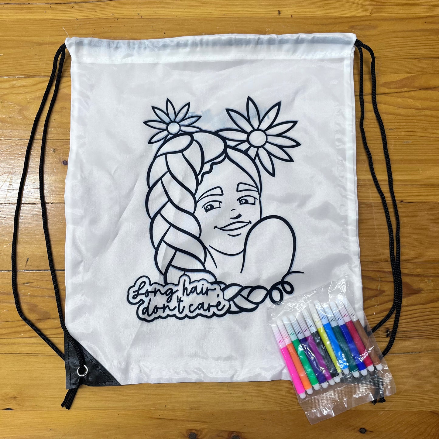 ILL Girl Drawstring Coloring Bag