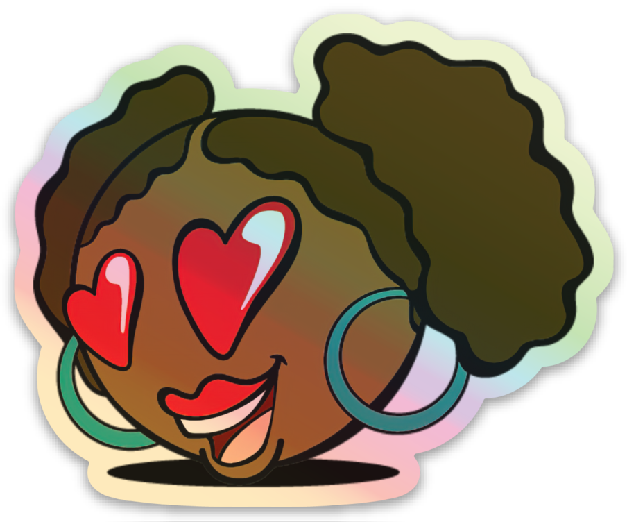 Holographic Emoji Stickers
