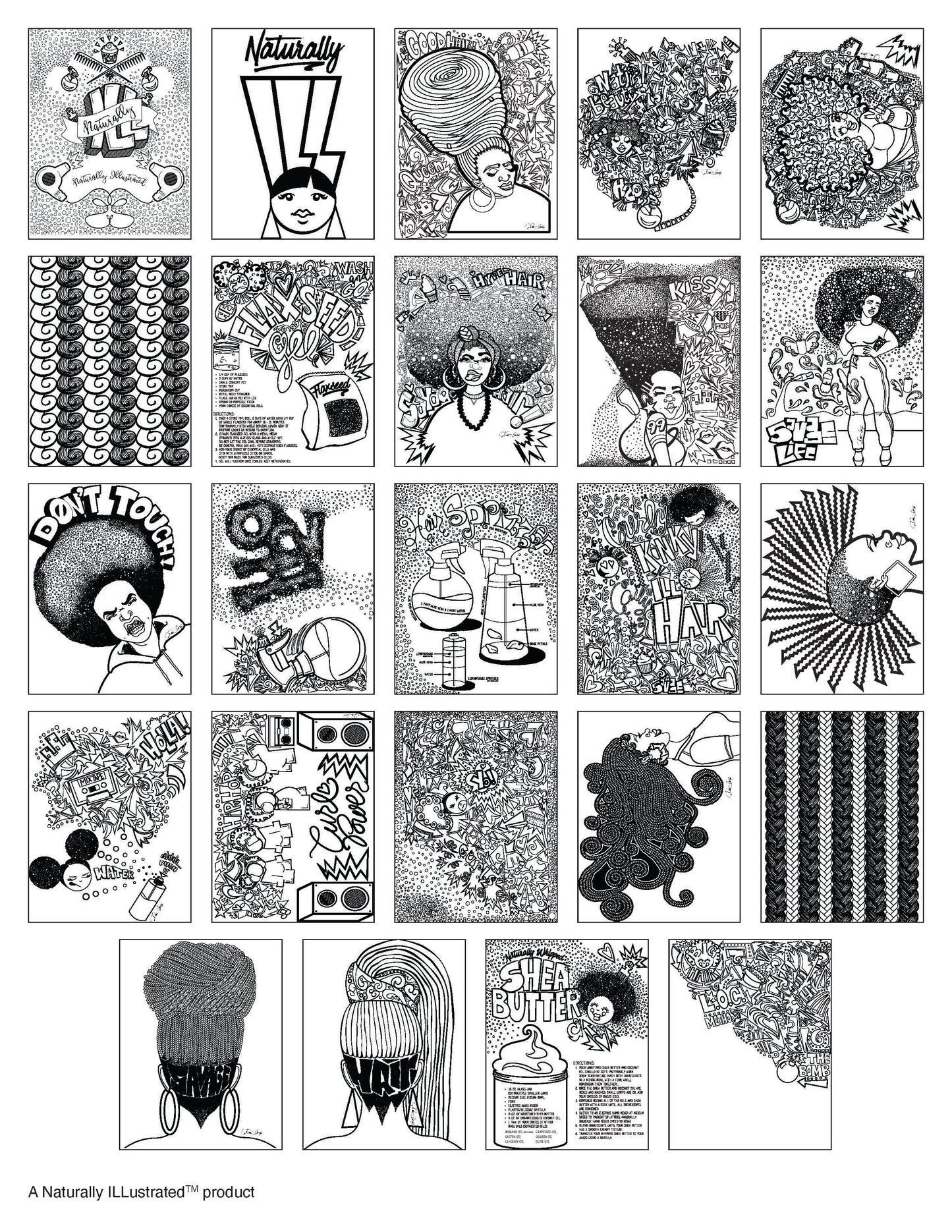 Naturally ILL Coloring Book - Digital Download