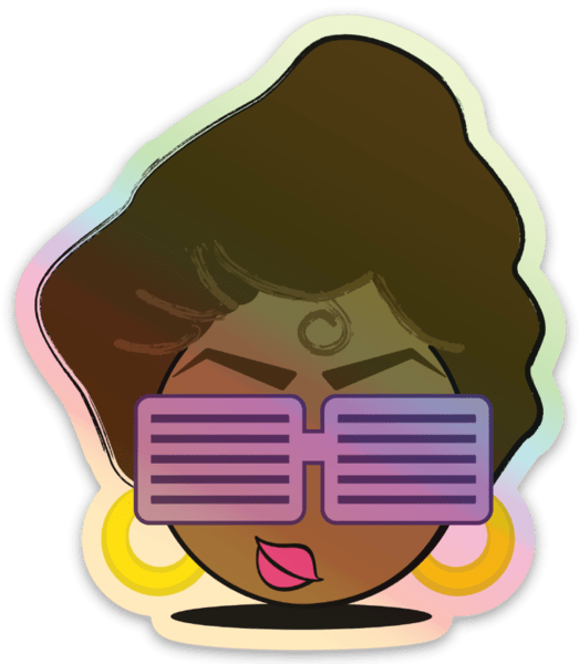 Holographic Emoji Stickers