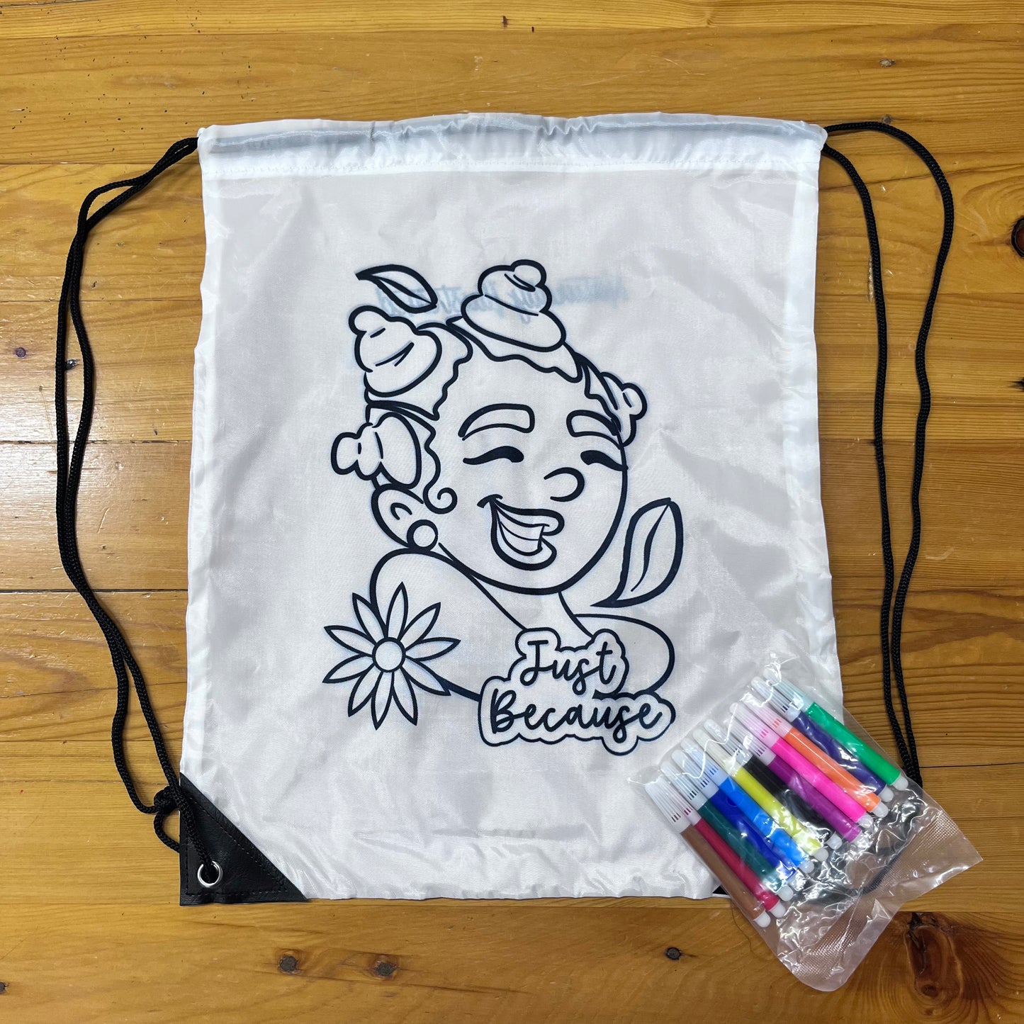 ILL Girl Drawstring Coloring Bag