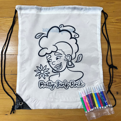 ILL Girl Drawstring Coloring Bag